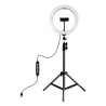 Puluz 1.1m tripod with RGBW LED lighting 26cm vlog / stream / smartphone PKT3044