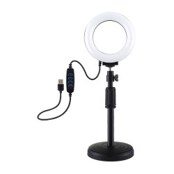 View product Ring LED lamp Puluz with adjustable base PU391