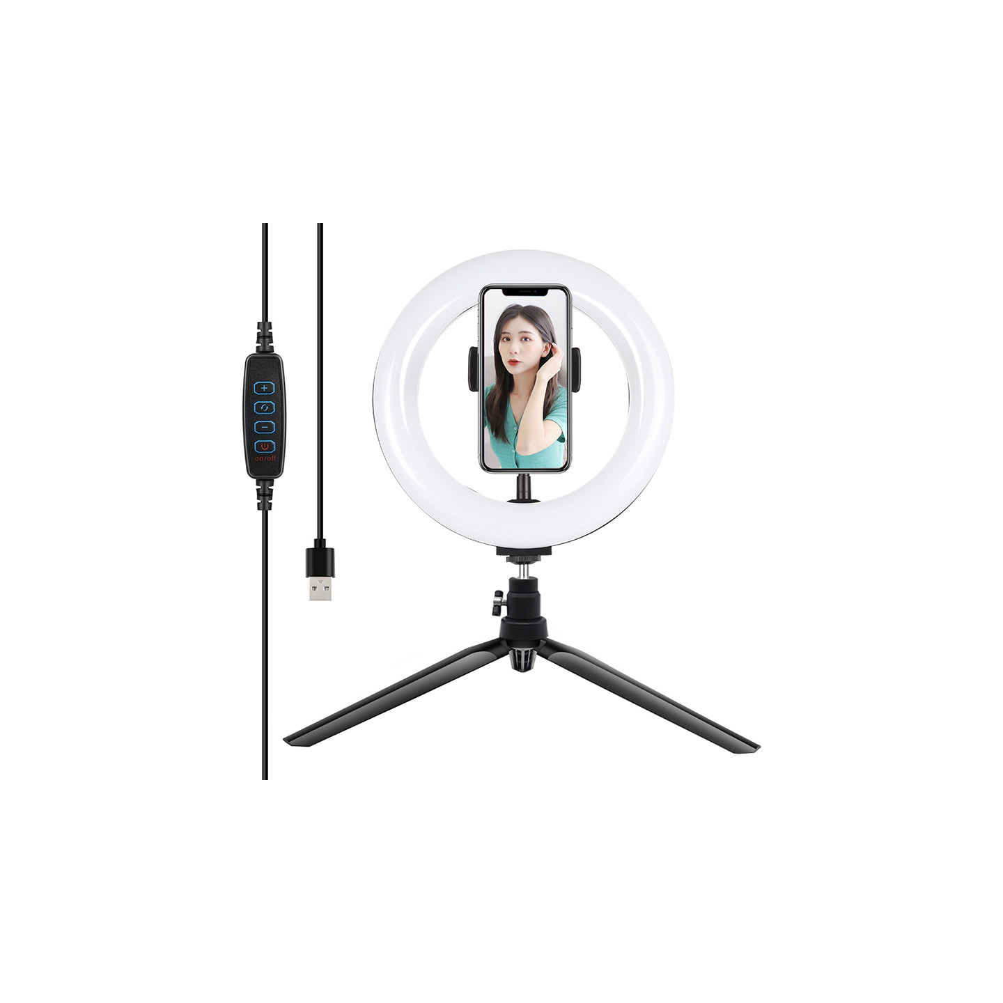 Tripod Mount Puluz with 20cm LED Ring Vlogging PKT3073B