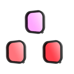 View product Lens waterproof filter set Telesin for GoPro Hero 9 / Hero 10 / Hero 11 / Hero 12 (GP-FLT-904)