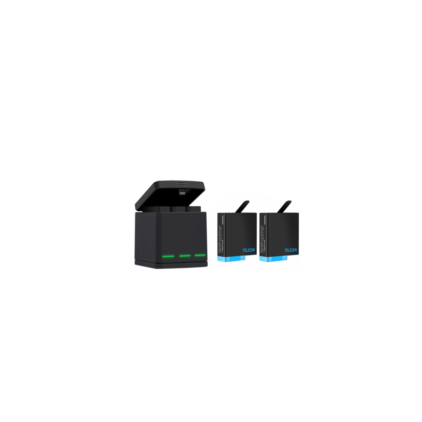 Telesin Box three-channel charger for GoPro Hero 5/6/7/8 + 2 batteries (GP-BNC-801)
