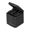 Telesin Box three-channel charger for GoPro Hero 5/6/7/8 + 2 batteries (GP-BNC-801)
