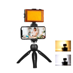 View product Puluz live recording set tripod + LED lamp + phone clip PKT3131B