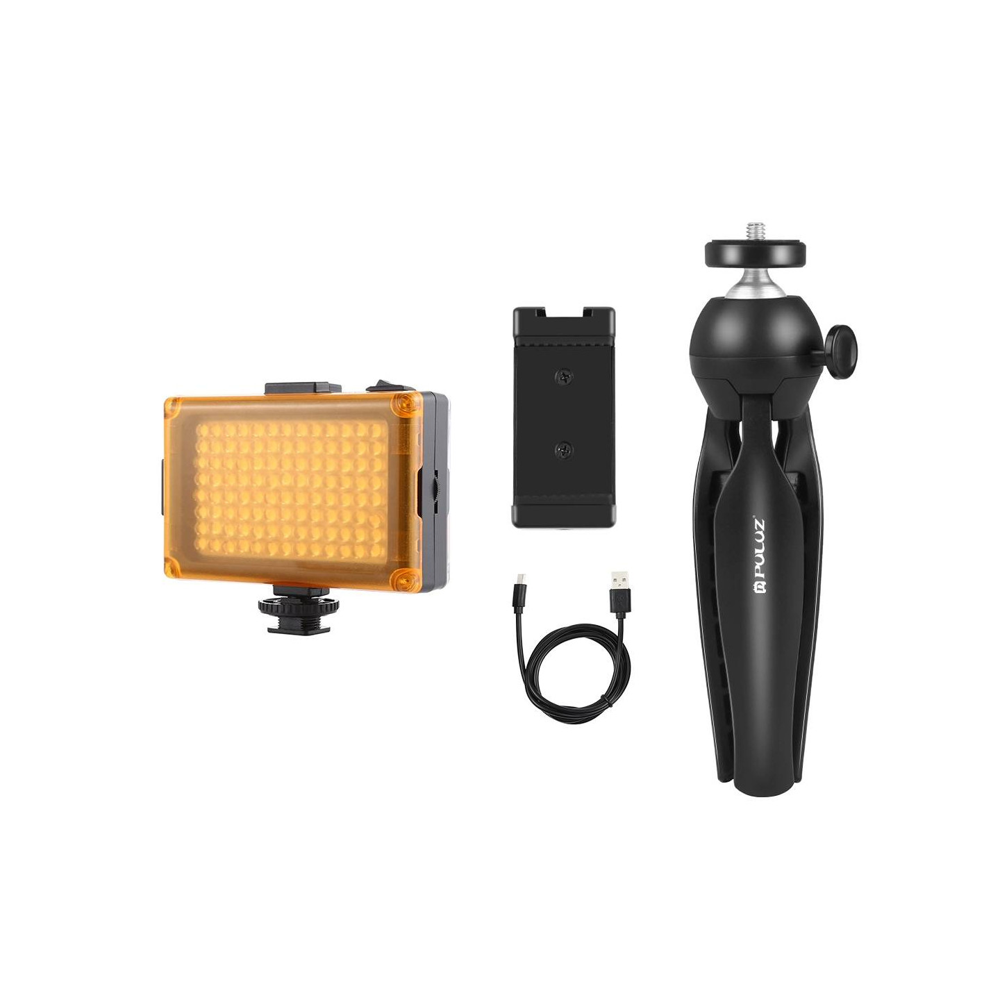 Puluz live recording set tripod + LED lamp + phone clip PKT3131B