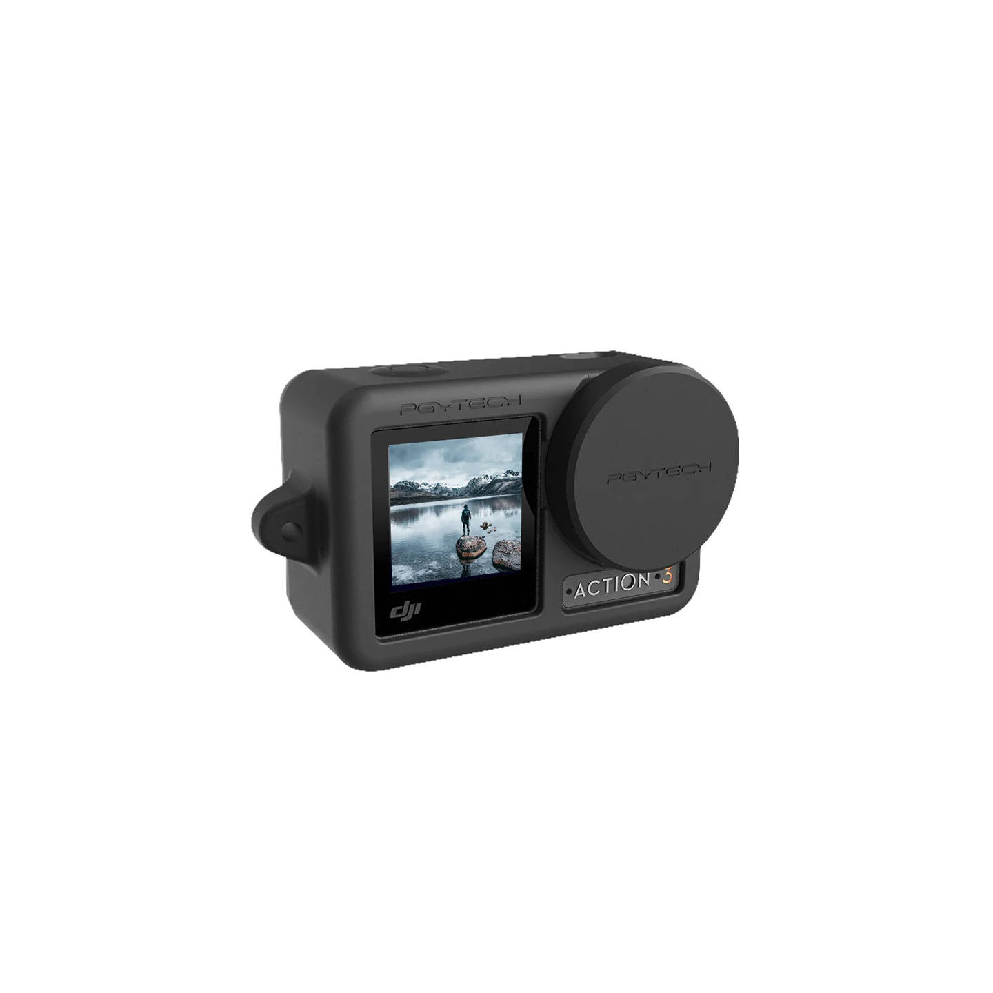 Silicone Rubber Case PGYTECH for OSMO Action (Black)