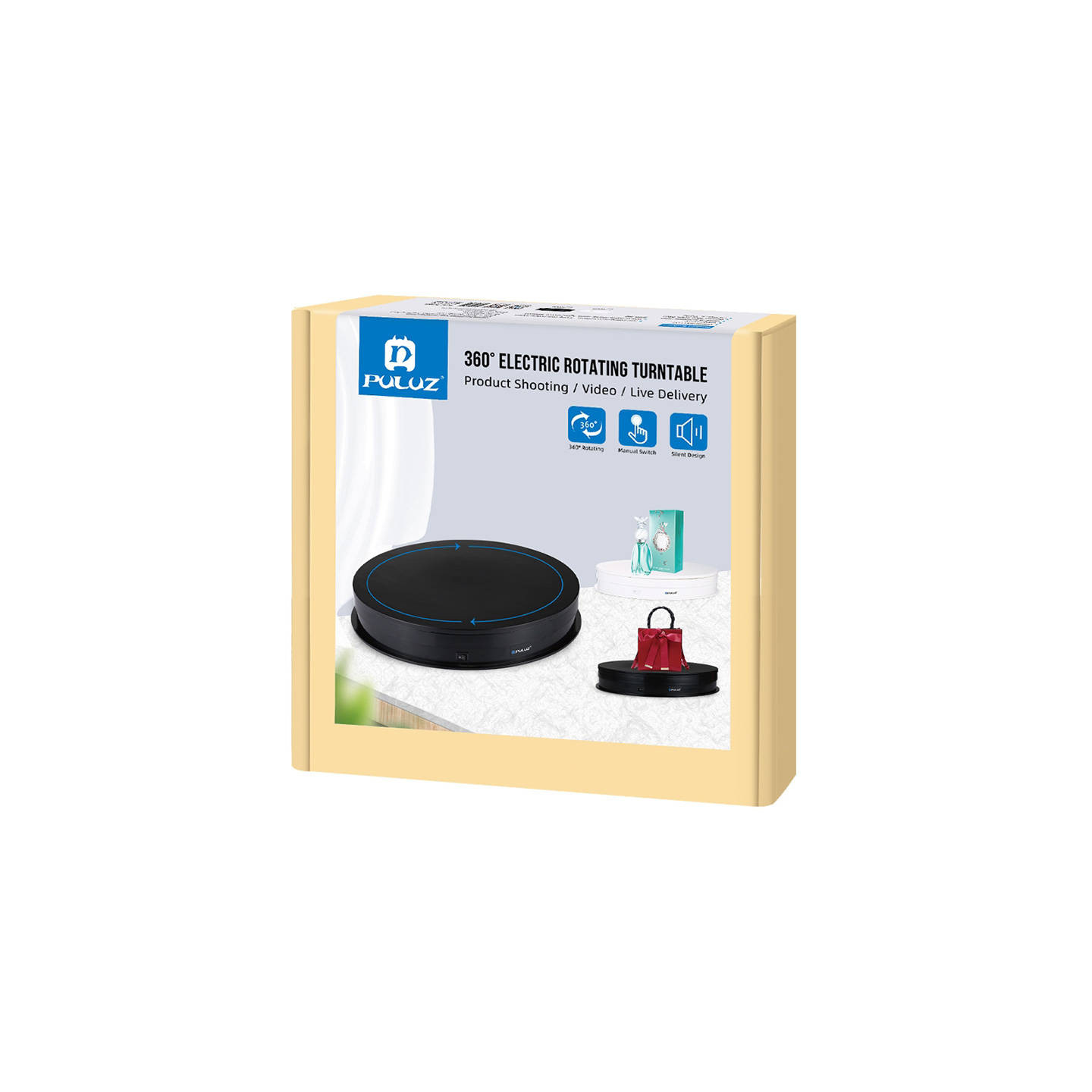 Electric Rotating Turntable Display Puluz 30cm USB (black)
