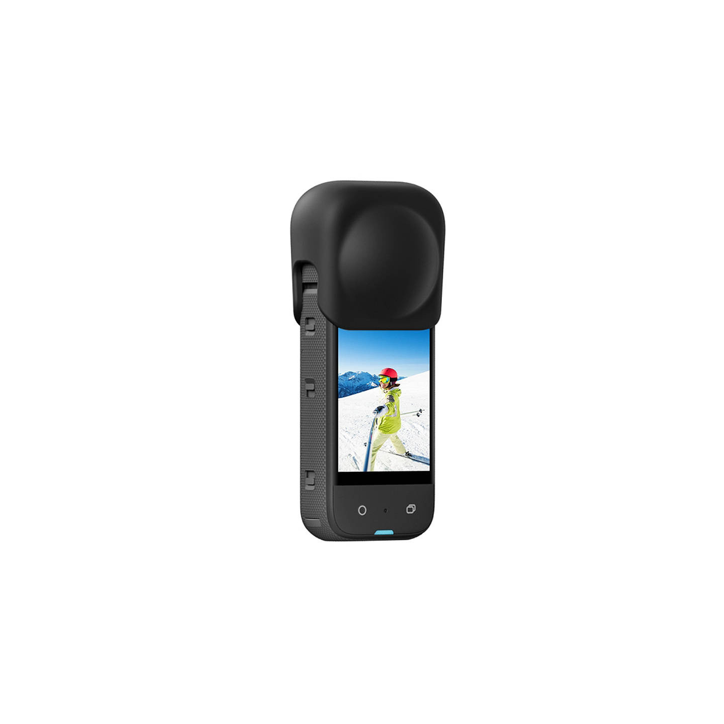 Silicone protective lens cover Puluz for Insta360 X3 (black)