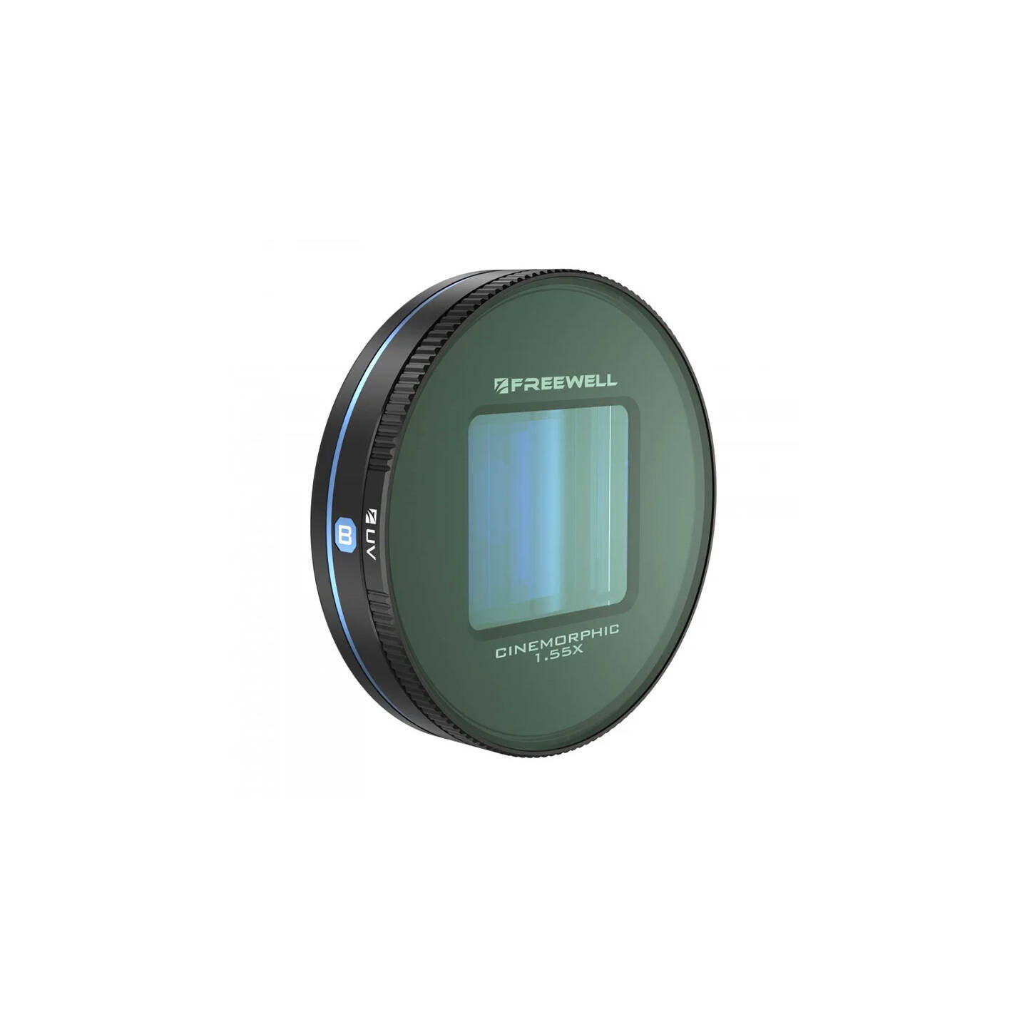 Blue Anamorphic Lens 1.55x Freewell for Galaxy and Sherp