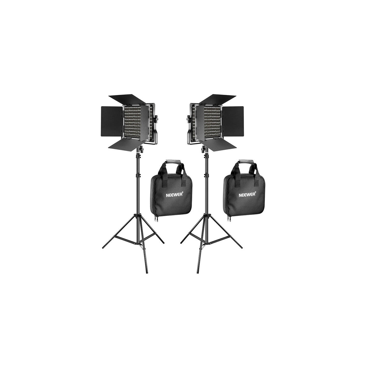 Kit Neewer 660 Bi Color LED, two lamps 40W 3200-5600K
