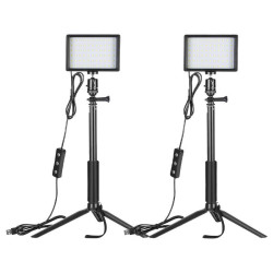 View product Kit Neewer ZC-10S two lamps LED + filters + tripods