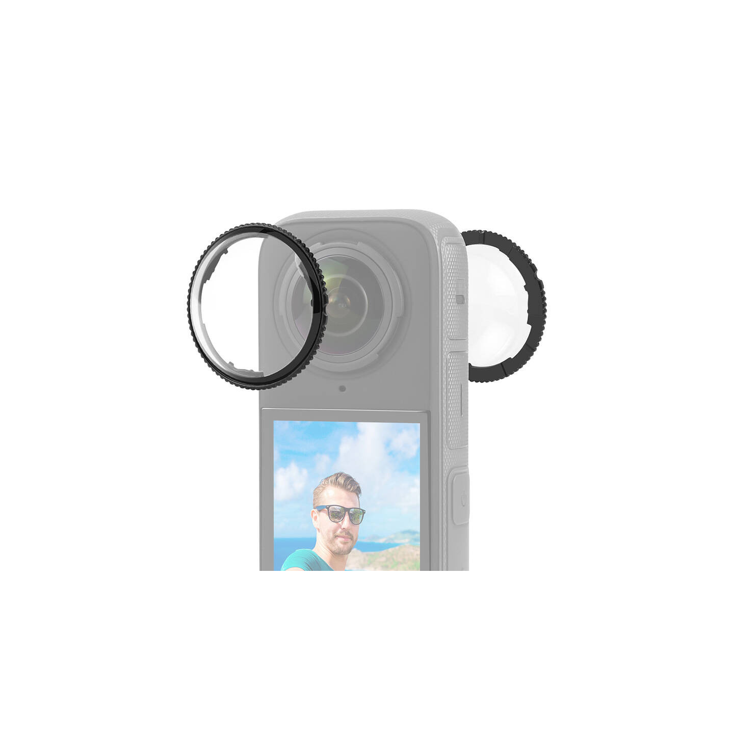 Optical glass lens cover PULUZ for Insta360 X4