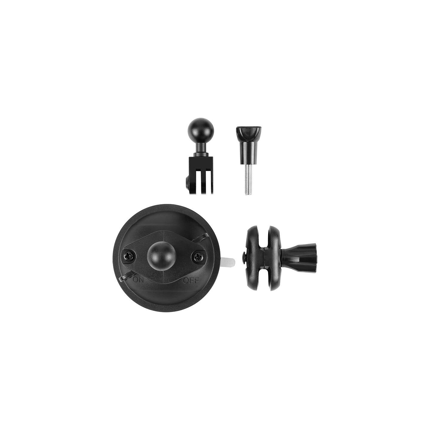 PULUZ suction cup mount for sports cameras (DJI, GoPro, Insta360) PU545B (black)