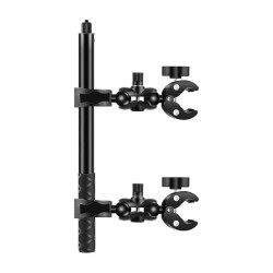View product Motorcycle/bicycle mount PULUZ with two clamps and selfie stick 150 cm