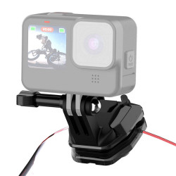 View product PULUZ motorcycle windshield clip for sports cameras (DJI Osmo Action 4, GoPro Hero 12, Insta360 Ace Pro / X4)(black)