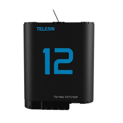 View product TELESIN lithium battery for GoPro Hero 12/11/10/9 (blue)