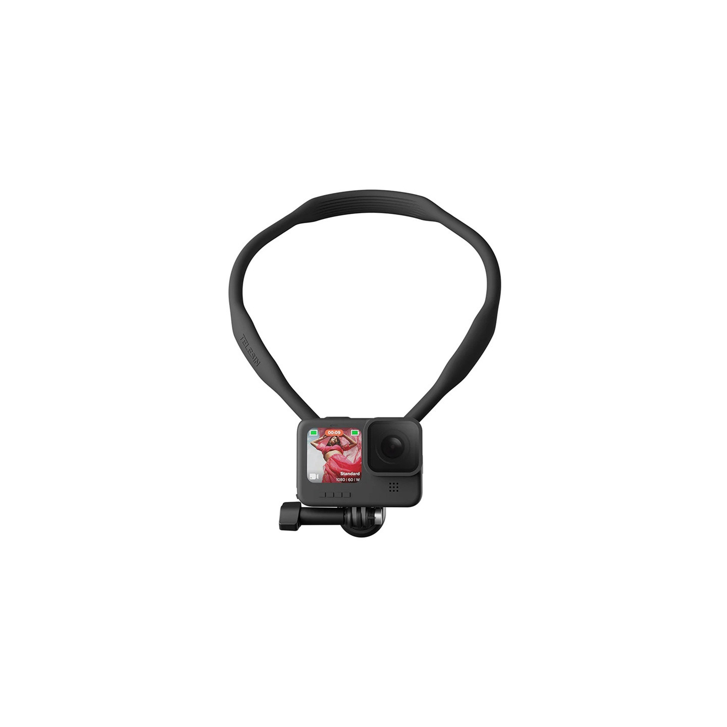 Telesin neck mount with attachment for sports cameras / phones