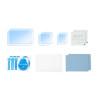 Sunnylife EP2-BHM917 tempered glass film set for Insta360 Ace Pro 2 (6pcs)