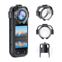 View product Puluz lens covers for Insta360 X5 camera (snap-on)