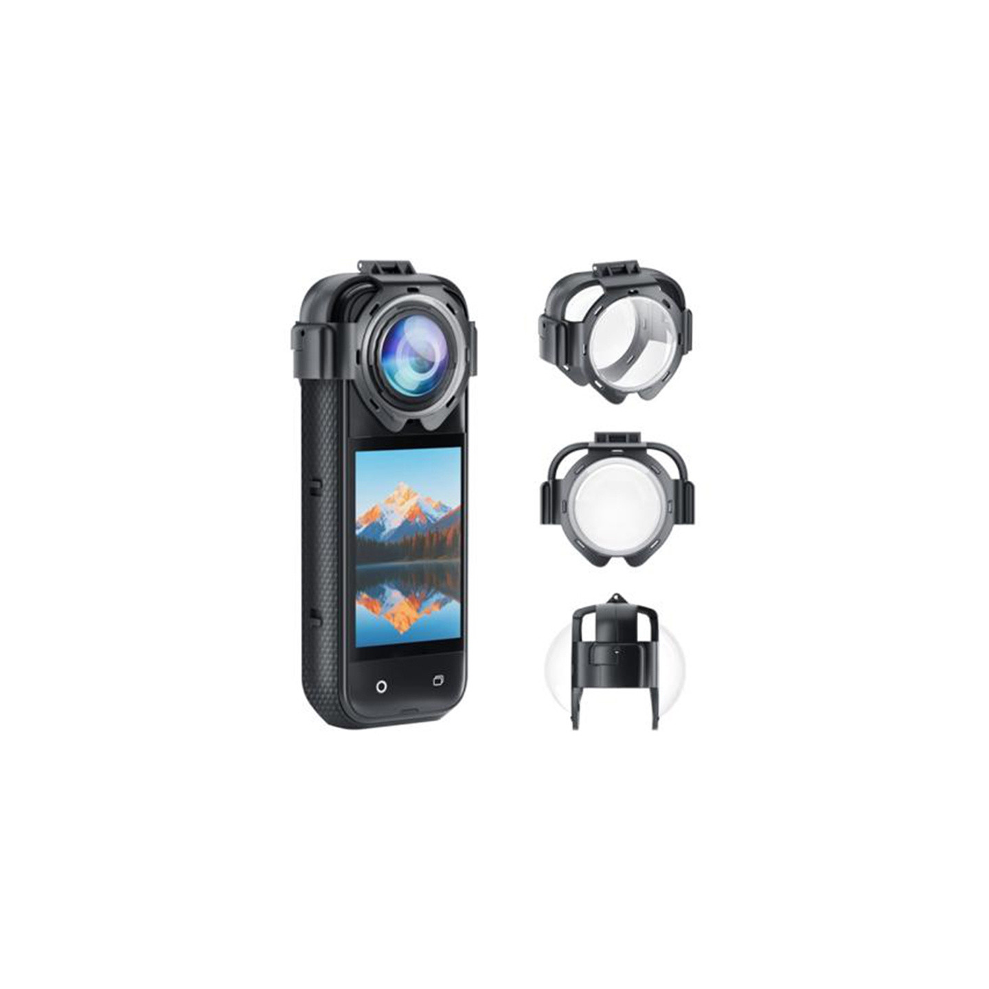Puluz lens covers for Insta360 X5 camera (snap-on)