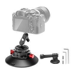 View product Mount with suction cup 1/4 inch Neewer CA013 for sports cameras (DJI Action, GoPro, Insta360)