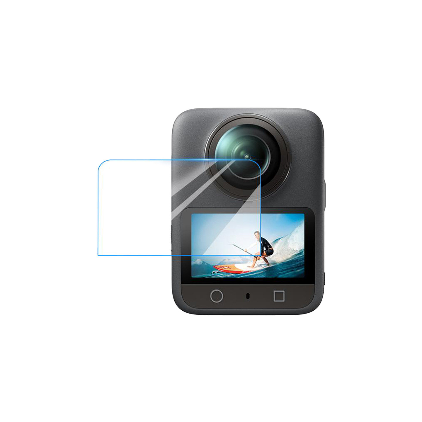 Tempered glass puluz DJI Osmo 360 (clear)