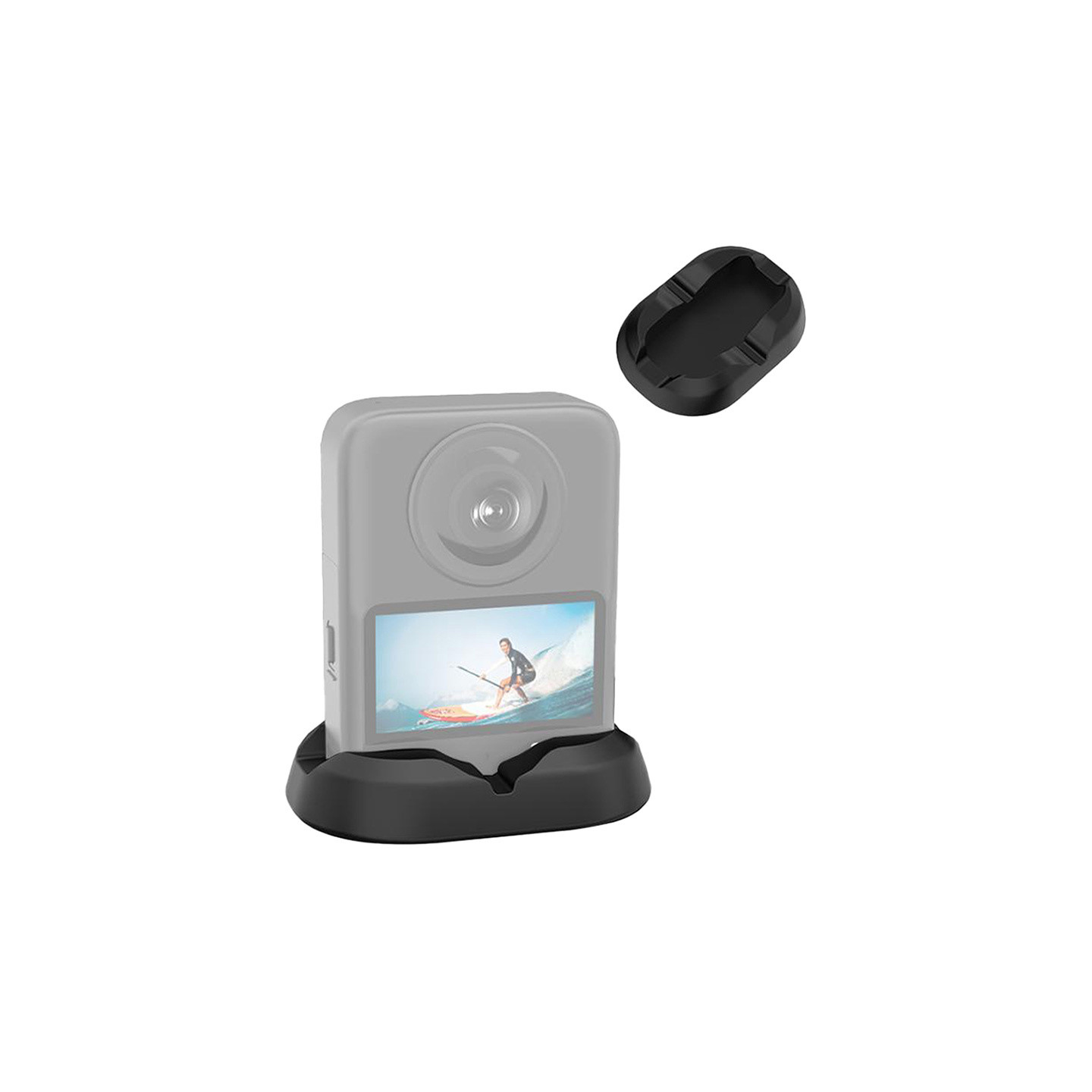 PULUZ DJI Osmo 360 silicone stand (black)