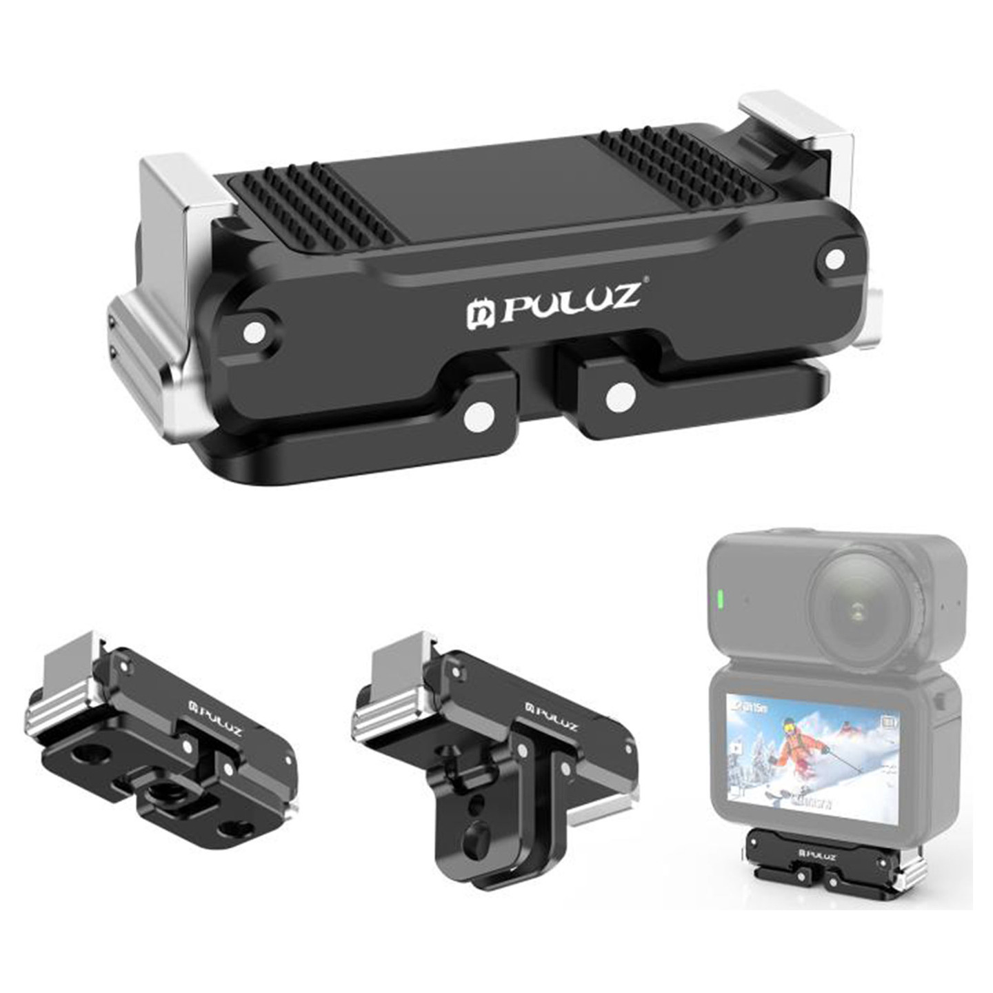 PULUZ Magnetic Metal Holder for DJI Osmo Nano (Black)