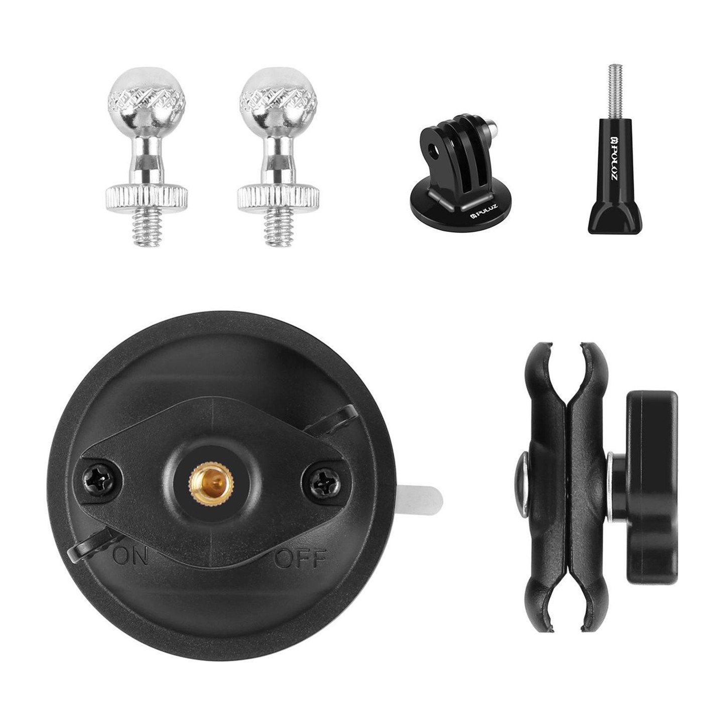 PULUZ Magic Arm Tripod Suction Cup Holder (Black)