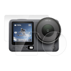 View product Puluz tempered glass set for DJI Osmo Action 6 (3 pcs).