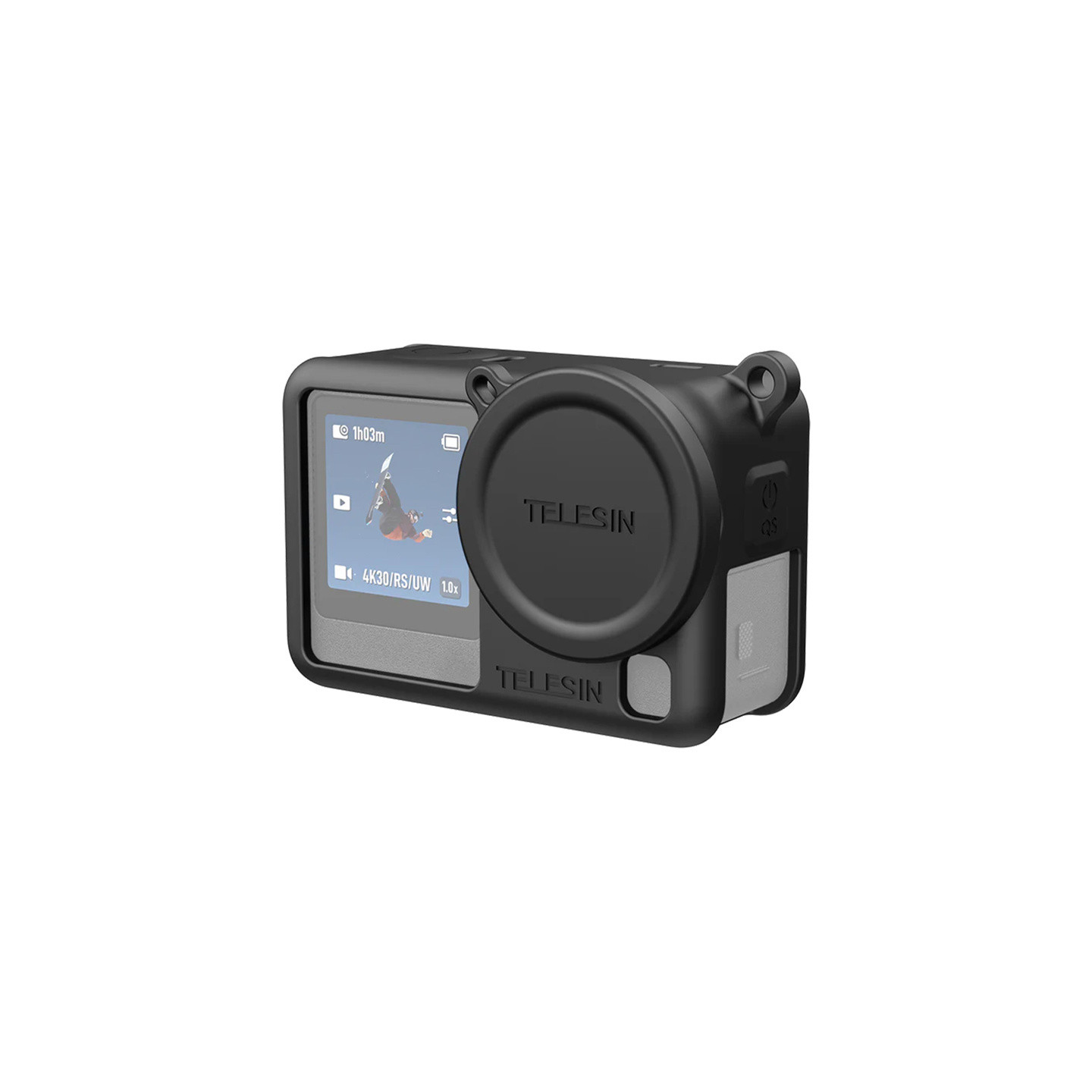 Telesin Silicone Protective Case for DJI Osmo Action 6 (Black)