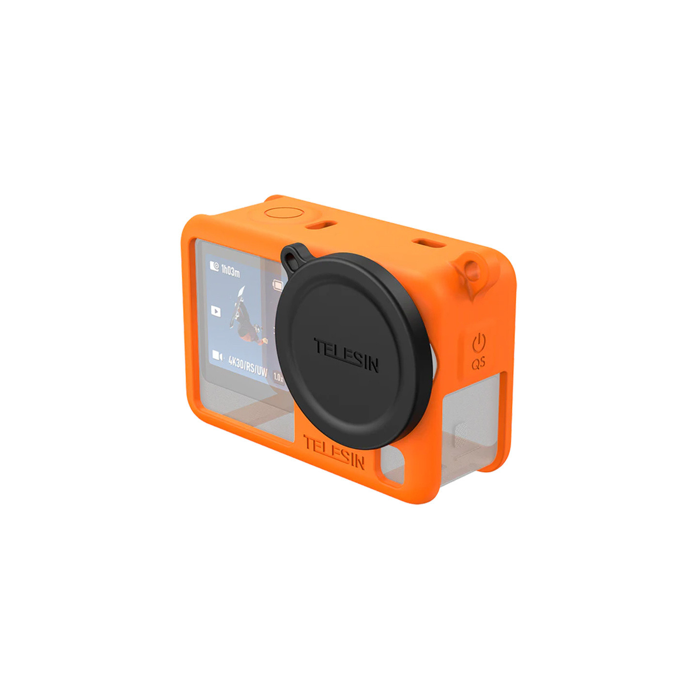 Telesin Silicone Protective Case for DJI Osmo Action 6 (Orange)