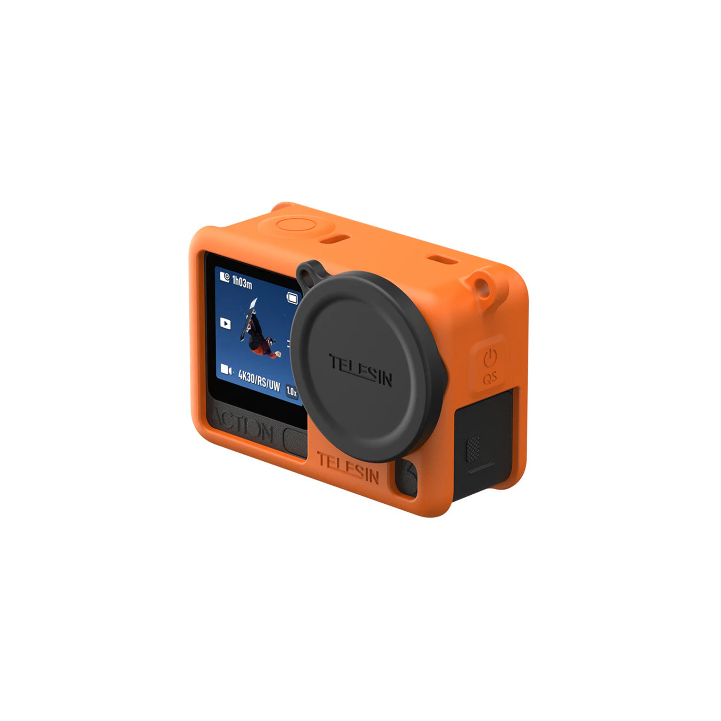 Telesin Silicone Protective Case for DJI Osmo Action 6 (Orange)
