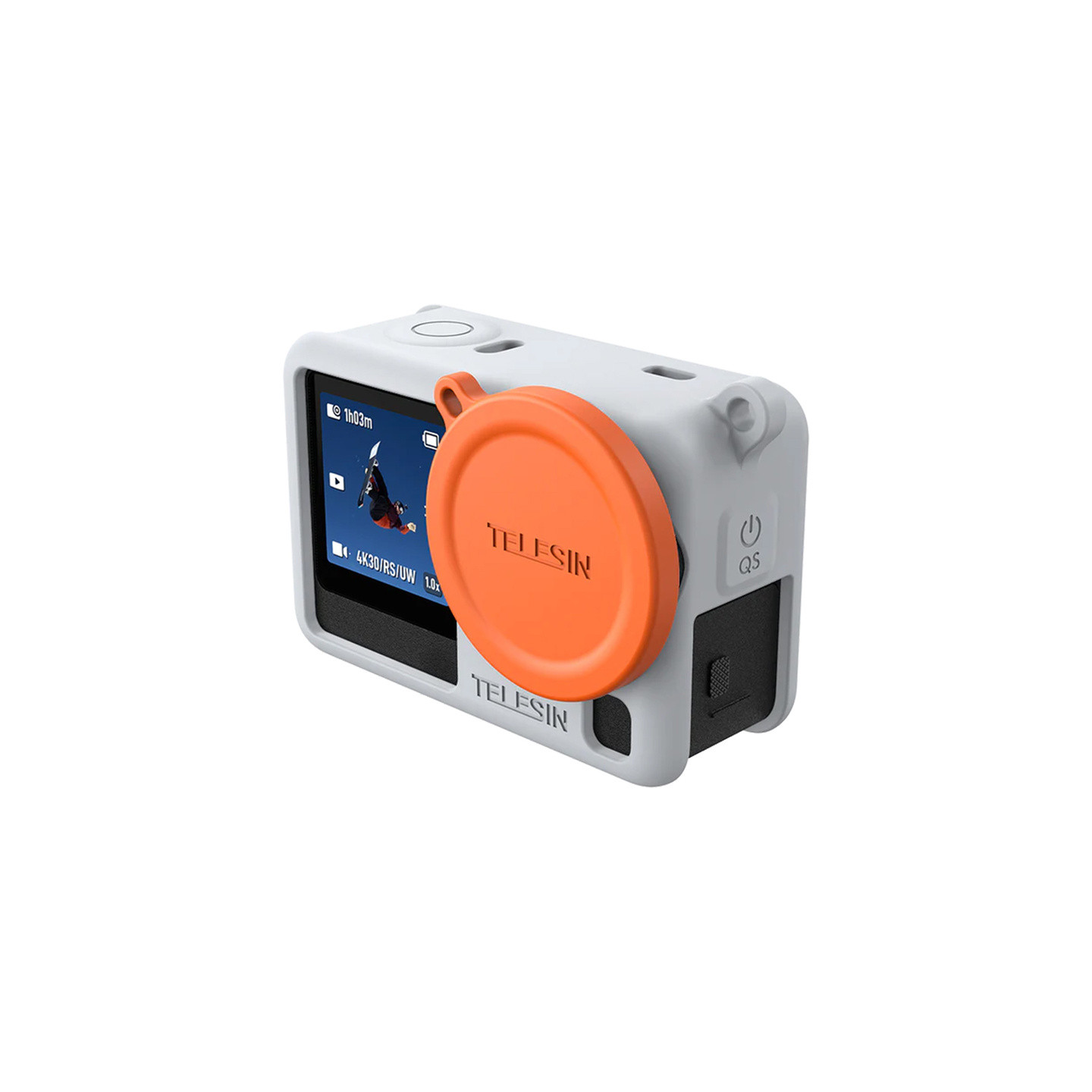 Telesin Silicone Protective Case for DJI Osmo Action 6 (Gray)