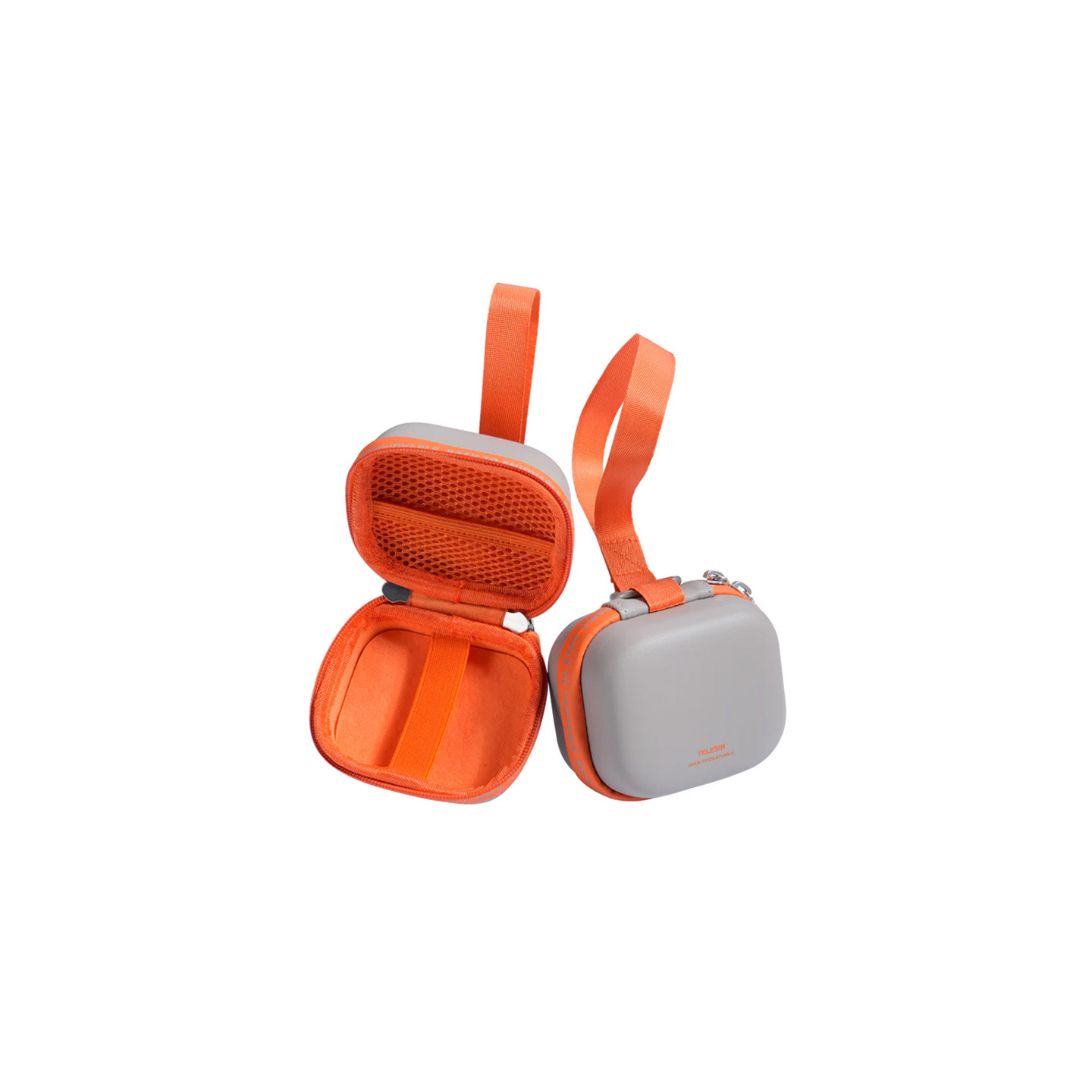 Telesin DisAdv EVA Universal Mini Transport Bag for Sports Cameras (Gray-Orange)