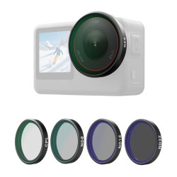 View product Telesin CPL/ND8/ND16/ND32 filter set for DJI Osmo Action 6 (4 pcs).
