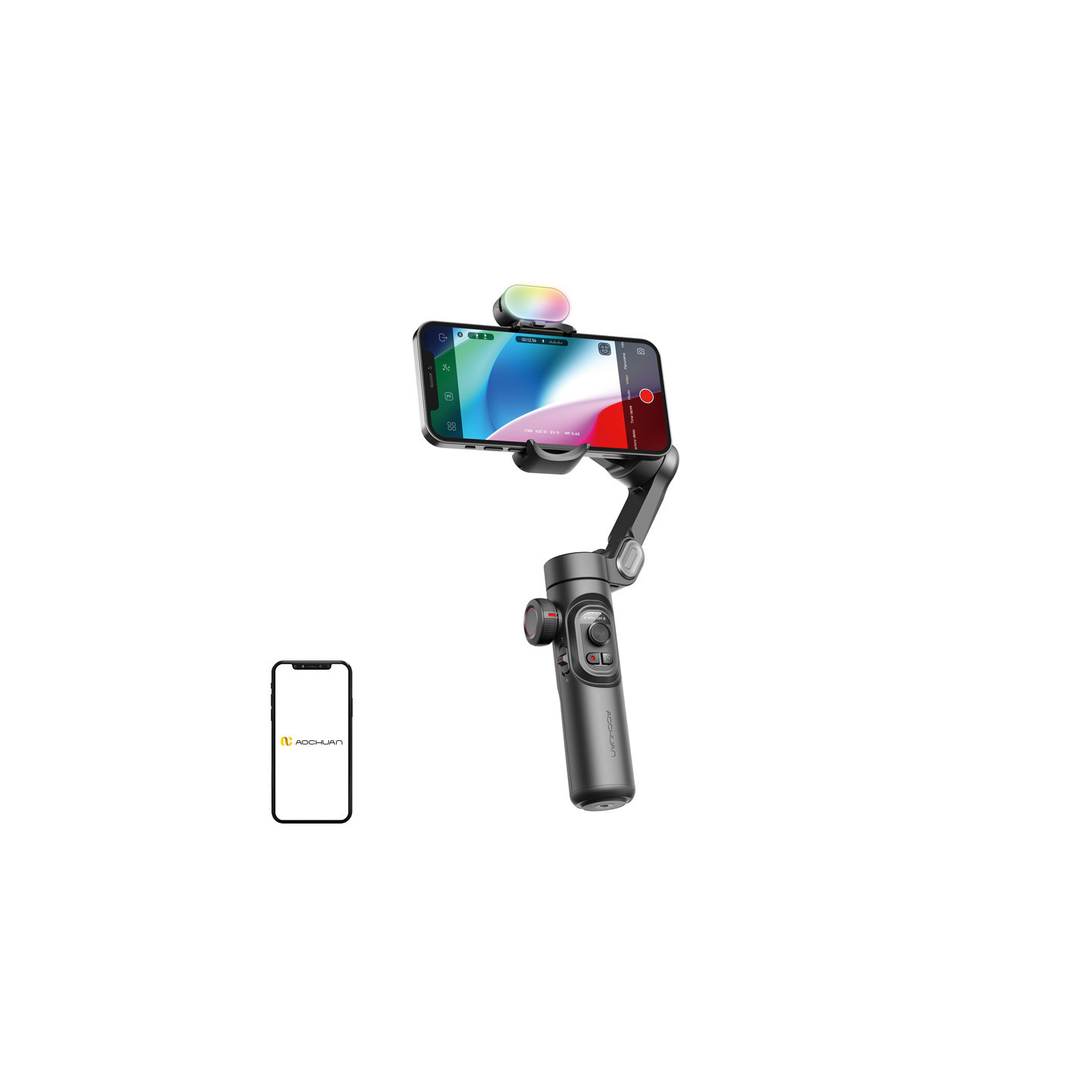 AOCHUAN XE Gimbal with RGB Lighting (Black)