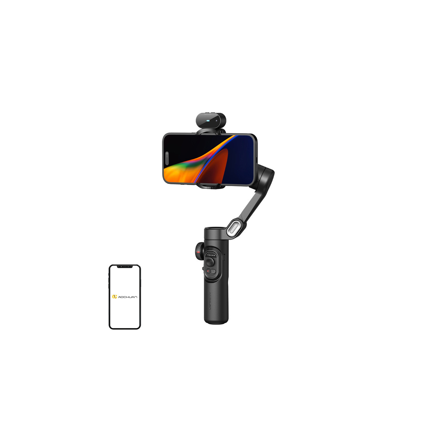 AOCHUAN XE Gimbal with AI Sensor (Black)