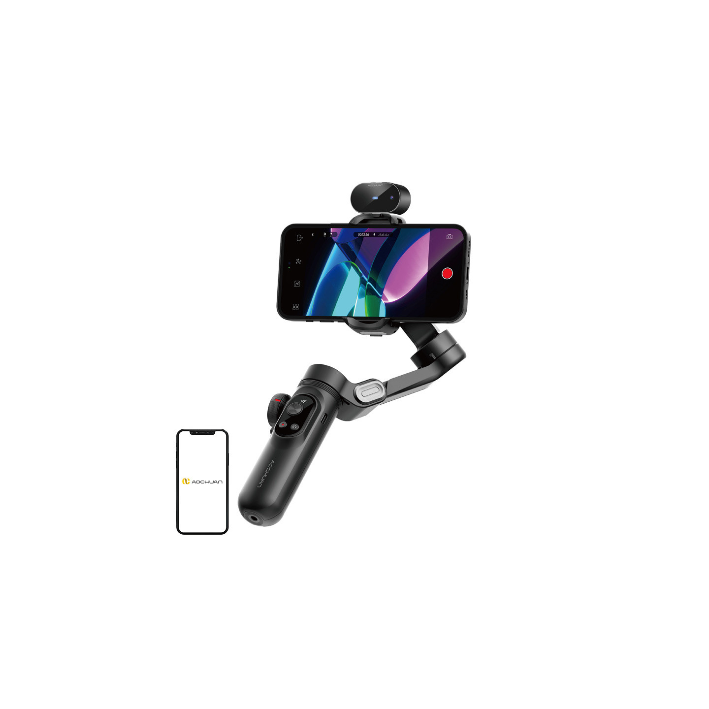 AOCHUAN X Pro Gimbal with AI Sensor (Black)