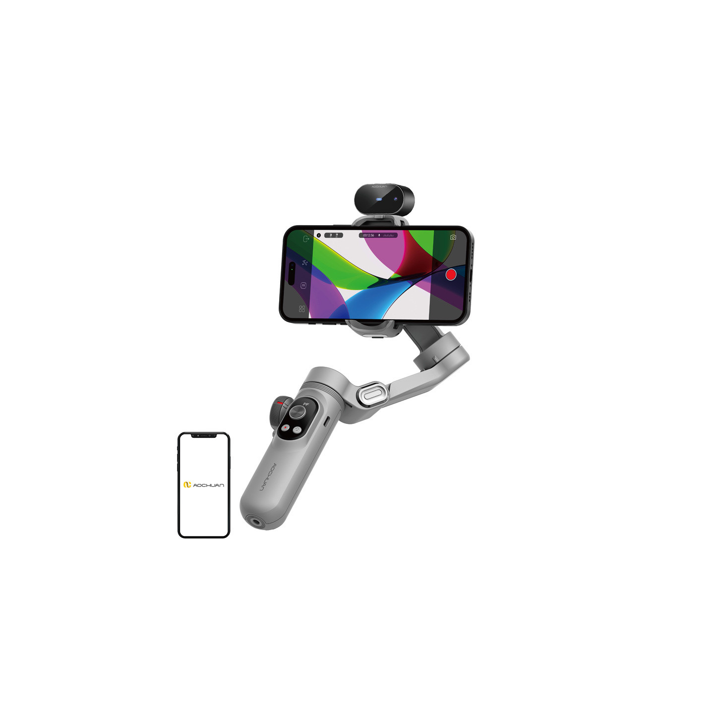 AOCHUAN X Pro Gimbal with AI Sensors (Gray)