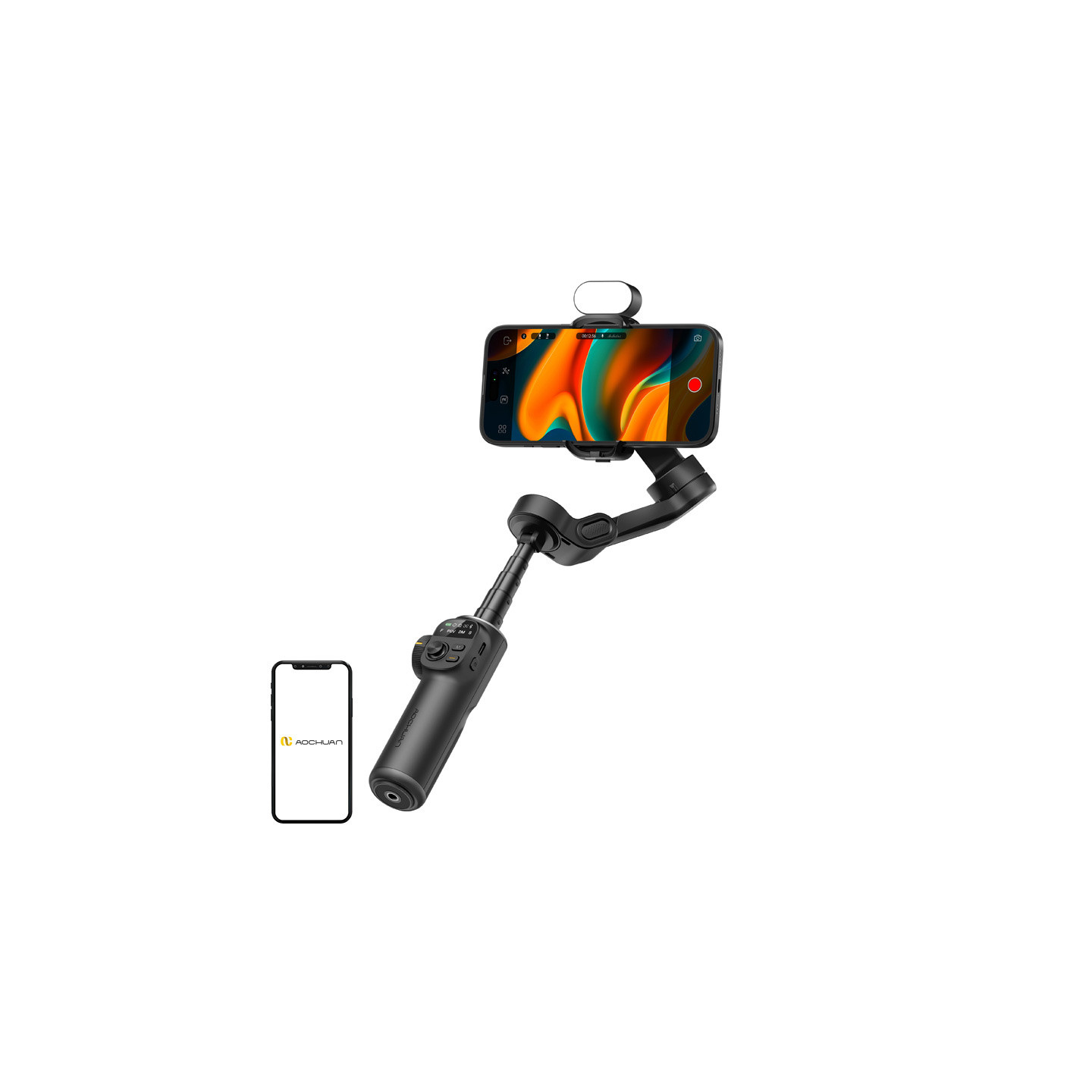 AOCHUAN X2 Gimbal with RGB Lighting (Black)