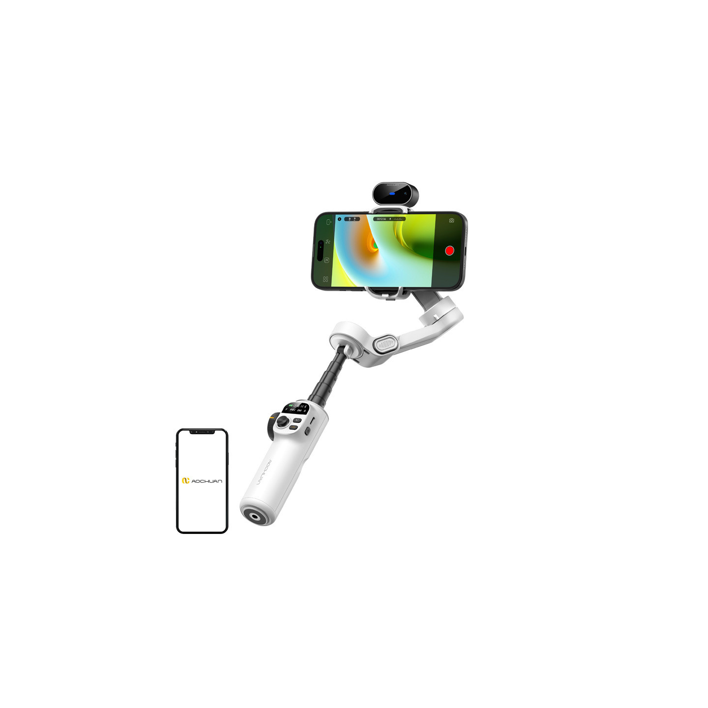 AOCHUAN X2 Gimbal with AI Sensor (White)