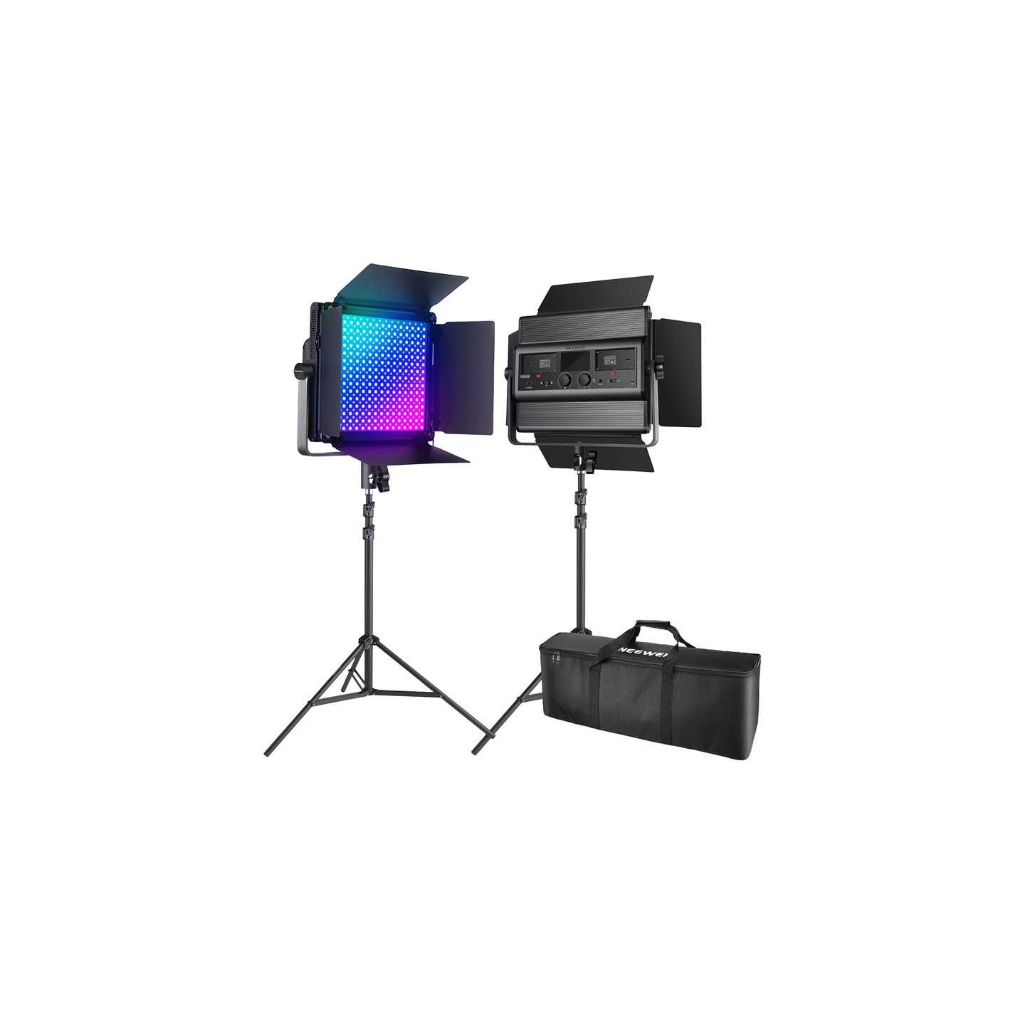 Set of 2 NEEWER RGB1200 60W V4 LED Lights