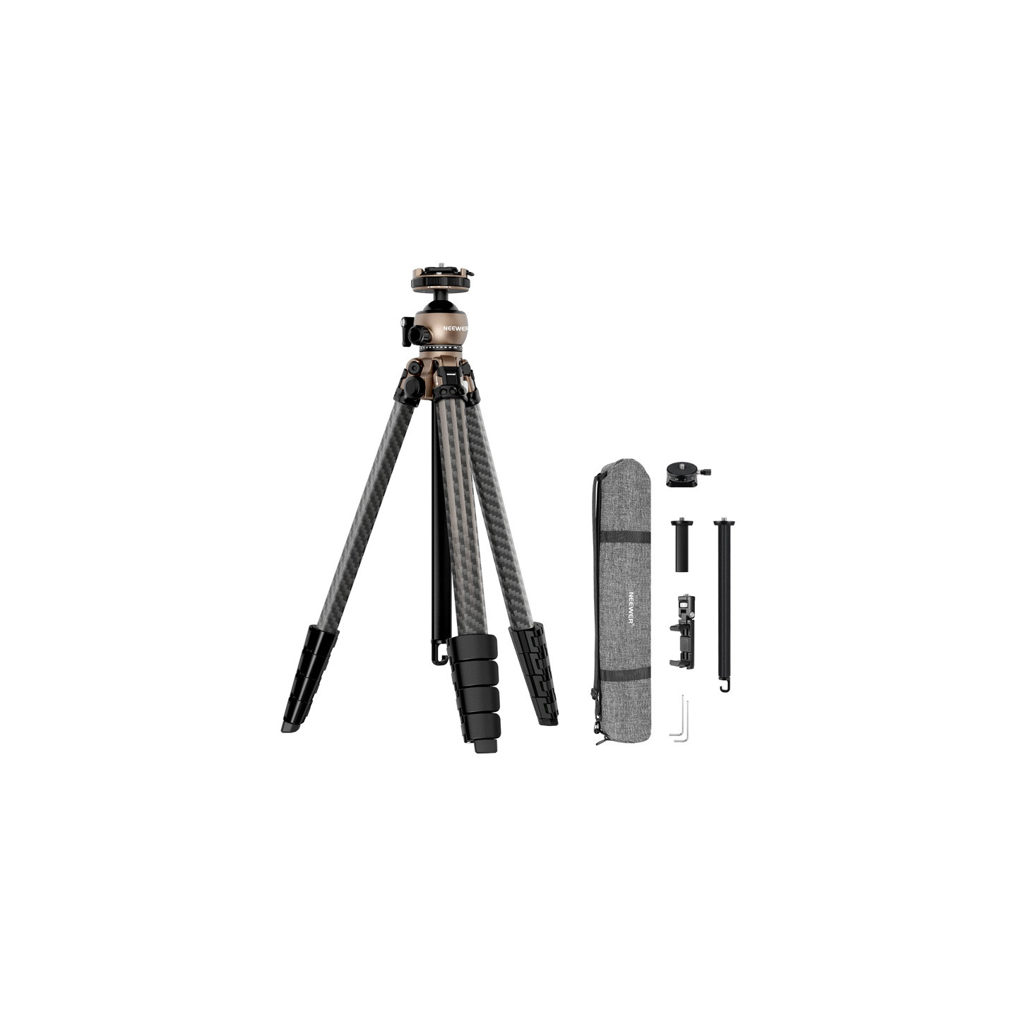 Neewer LT35 360° Carbon Fiber Travel Tripod