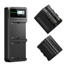 NEEWER 2-Pack Battery Set with Charger