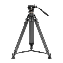View product Neewer LL55 Carbon Fiber Video Tripod with Oil Head and Quick-Release Lock