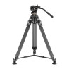 Neewer LL55 Carbon Fiber Video Tripod with Oil Head and Quick-Release Lock