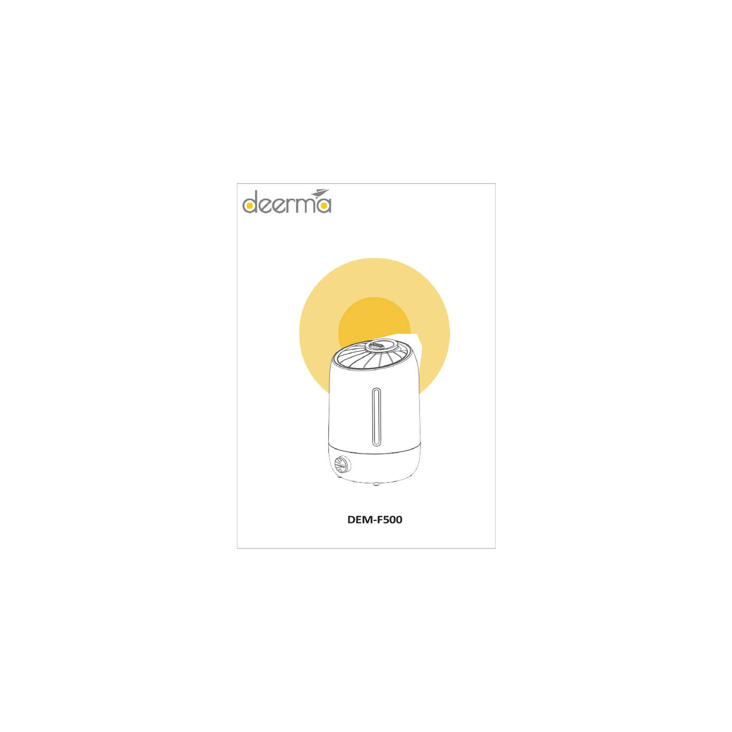 Deerma F500 ultrasonic air humidifier