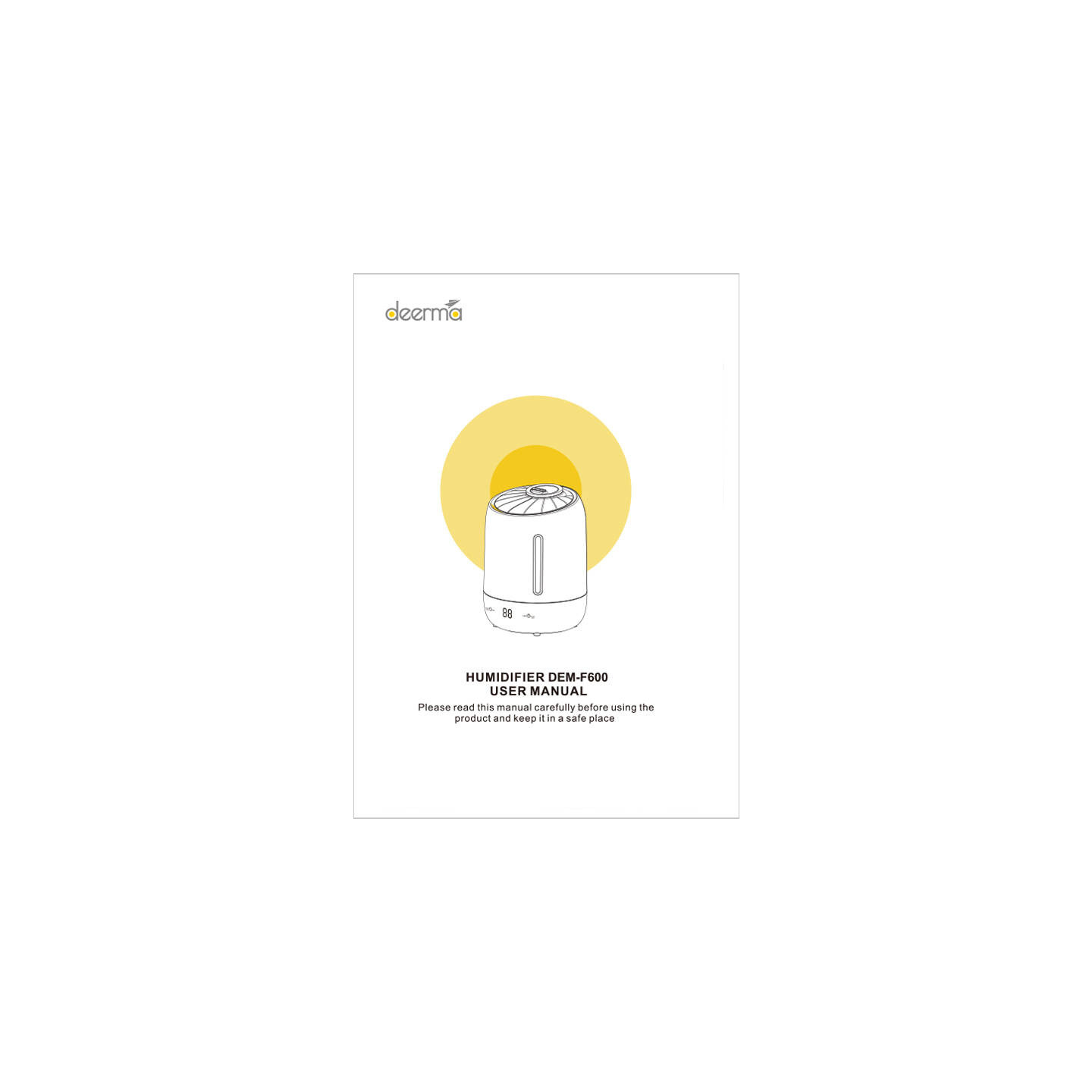 Ultrasonic humidifier Deerma F600