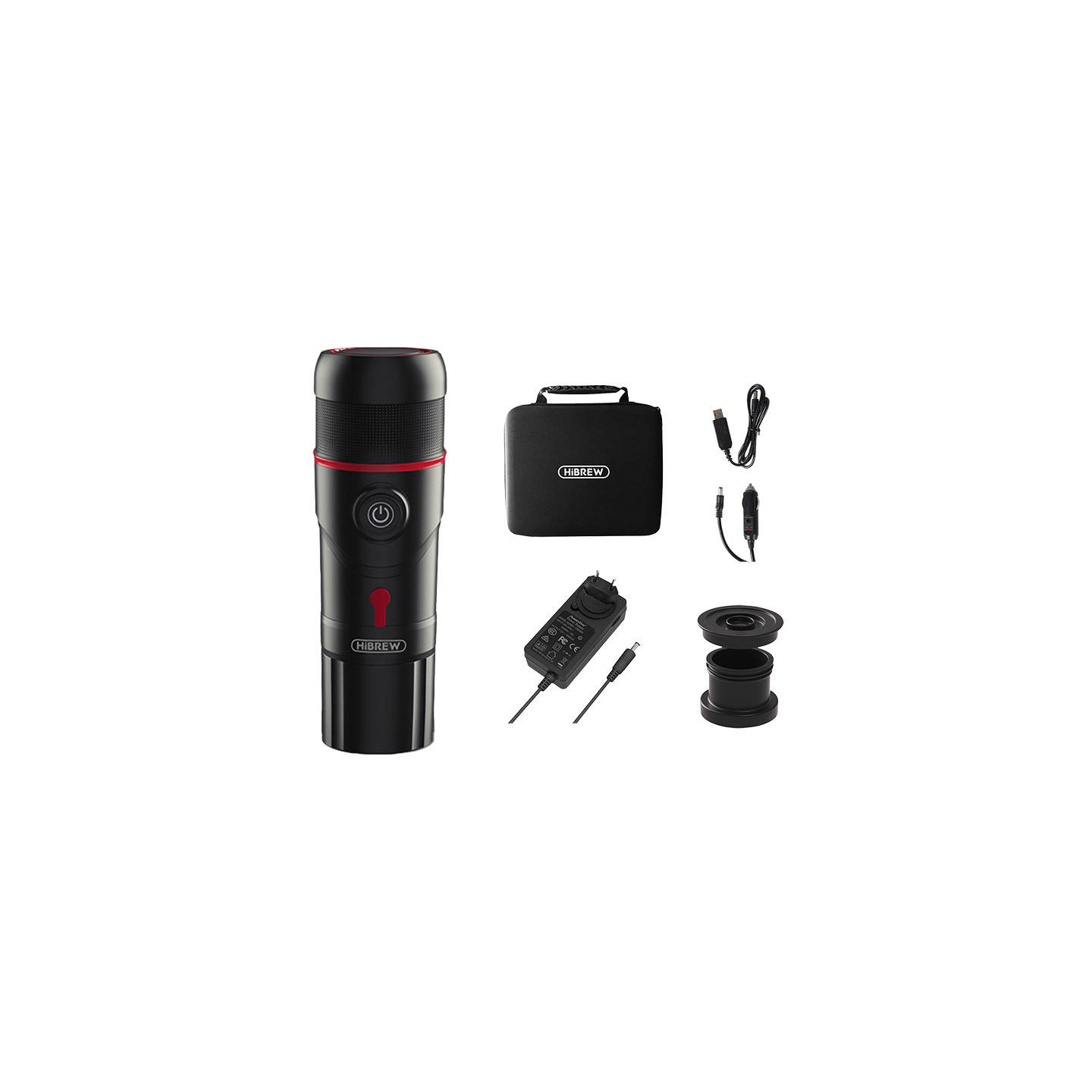 Portable coffee maker  3-in-1 with case HiBREW H4-premium  80W