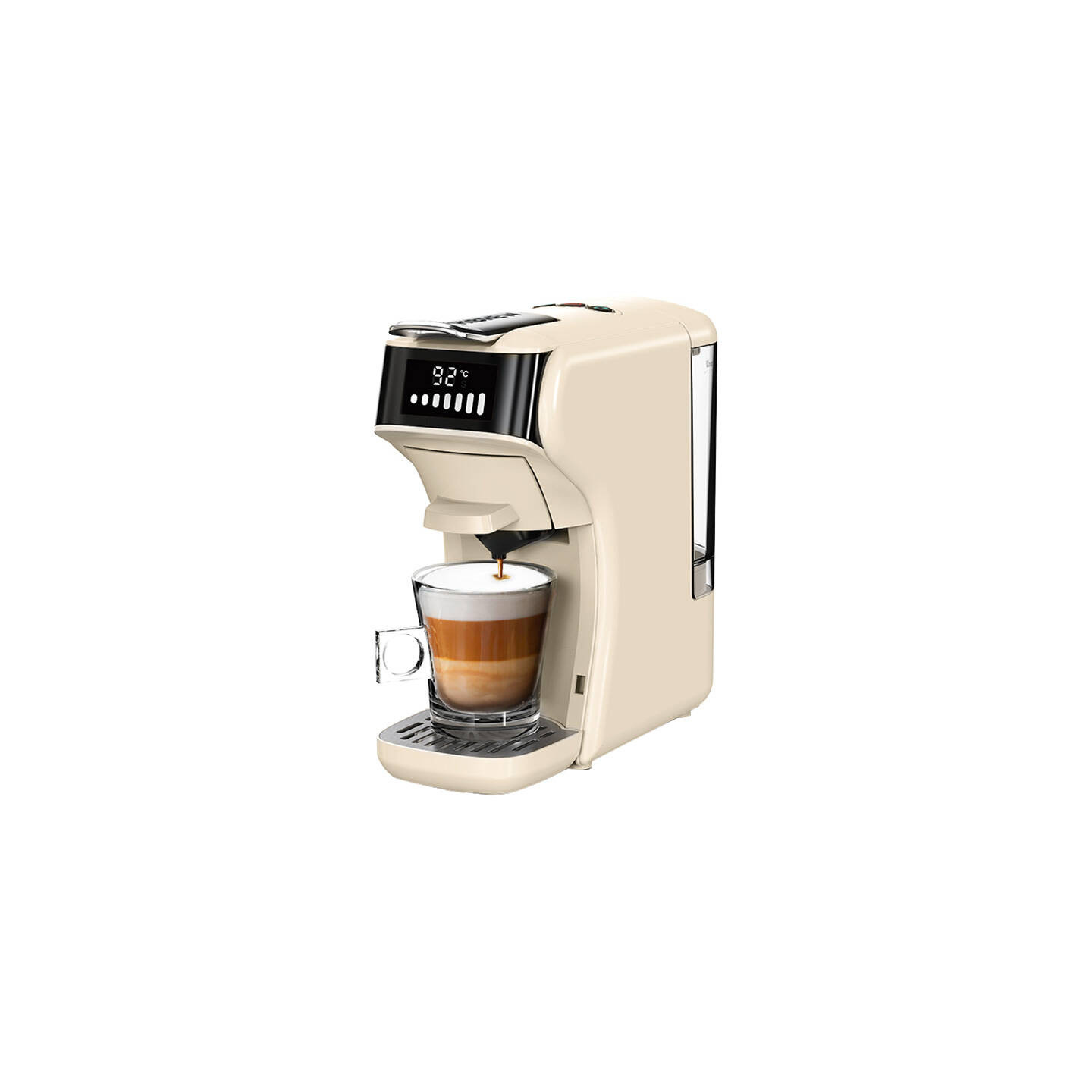 HiBREW 5-in-1 capsule coffee maker H1B-beige (beige)